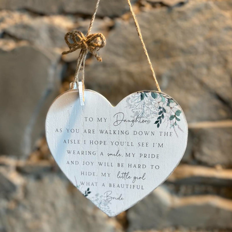 To My Daughter on your Wedding Day - Hanging Plaque