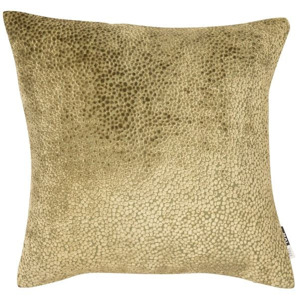 Textured Bingham Cushion - Olive