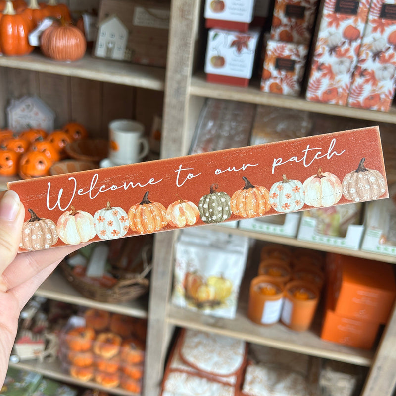 Welcome to our patch - Wooden Home Decoration