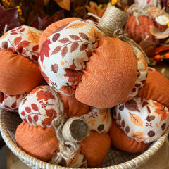 Autumnal Fabric Pumpkin