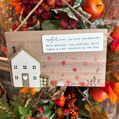 Wooden Hanging Autumn Decoration