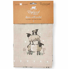 Highland Sheep By Cooksmart Apron with Pocket