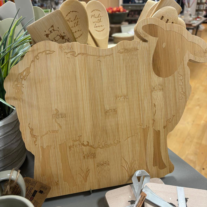 Highland Sheep by Cooksmart Bamboo Chopping/Serving Board