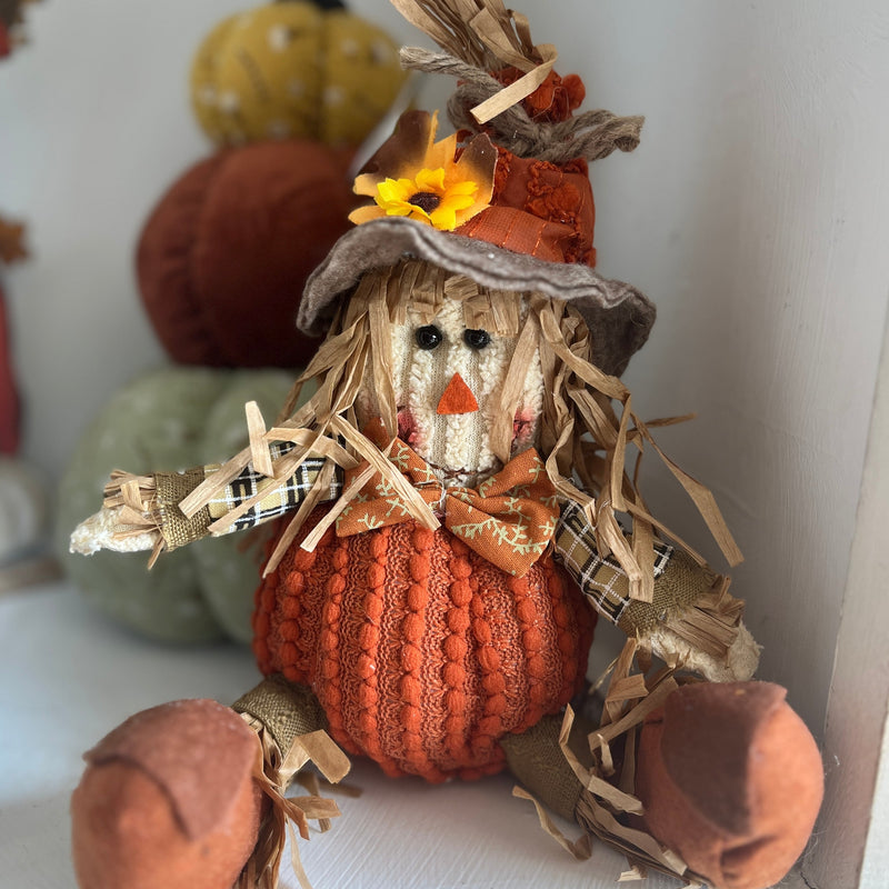 Small Sitting Scarecrow
