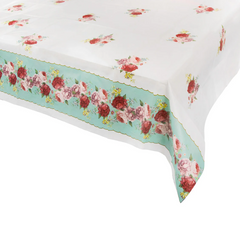 Floral Turquoise Table Cover