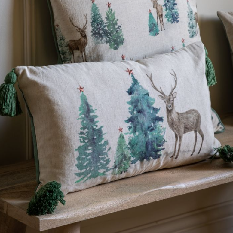 Winter Stag Cushion