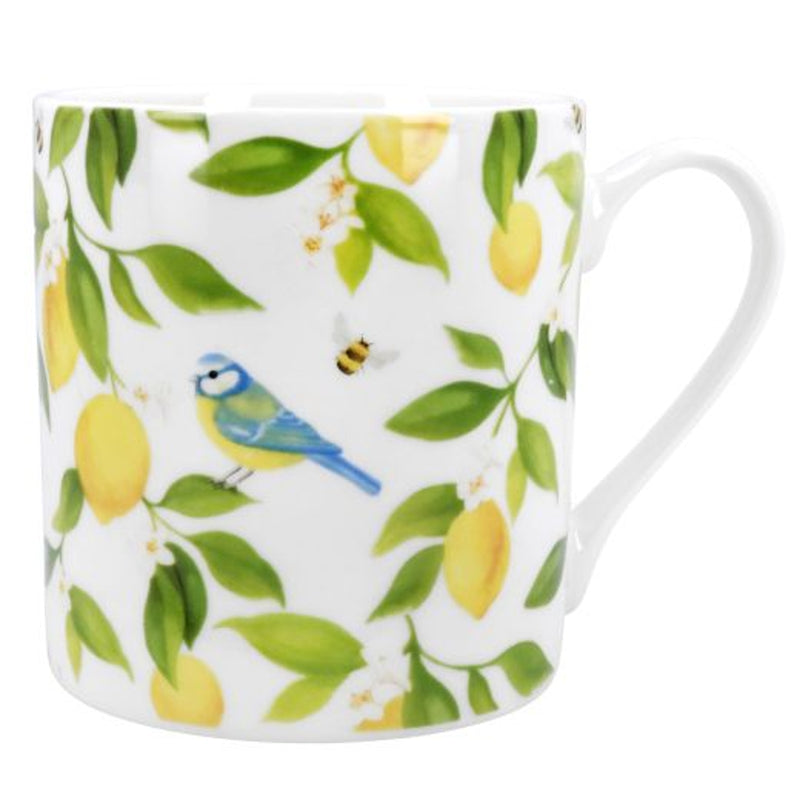 Blue Tits & Lemons New Bone China Mug