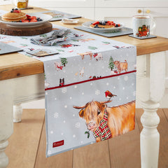 Cooksmart Christmas On The Farm Table Runner