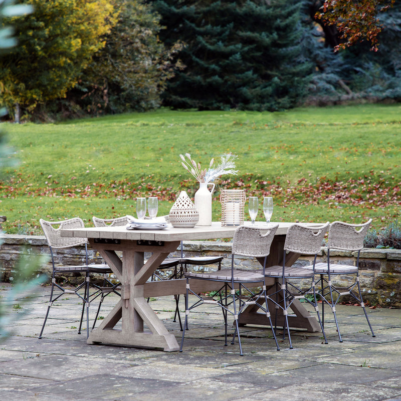 Rectangular Indoor/Outdoor Table & 6 Chairs