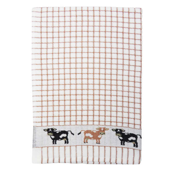 Samuel Lamont PoliDri Tea Towel Brown Cow