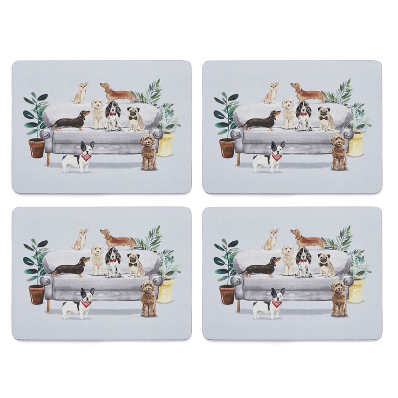 Curious Dogs Set of 4 Placemats
