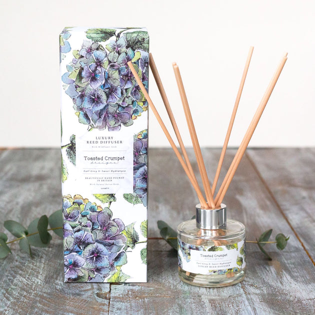 Toasted Crumpet Luxury Diffuser - Earl Grey & Sweet Hydrangea ...