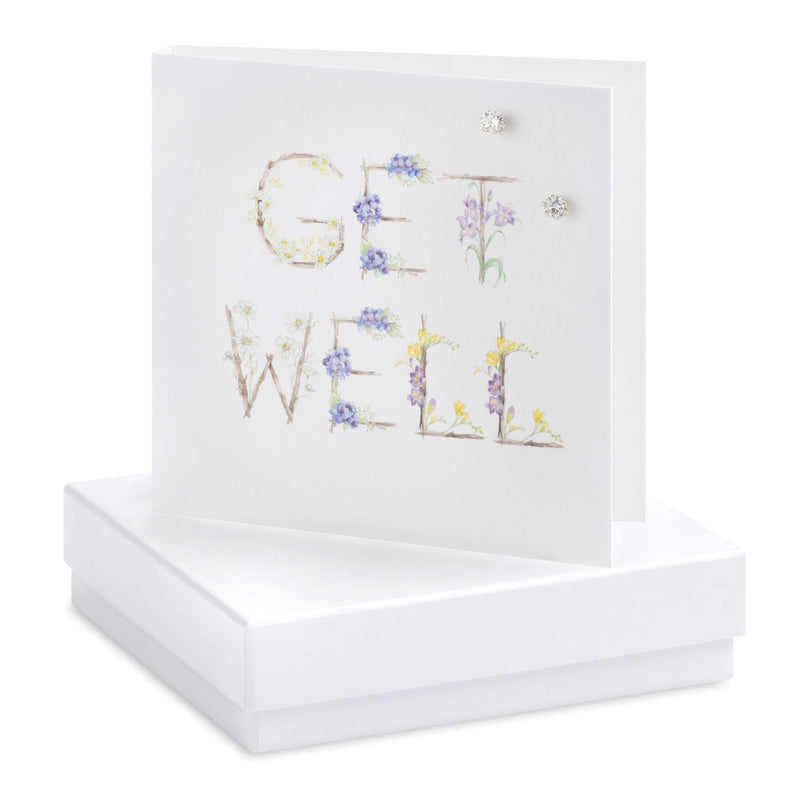 Boxed Get Well Earring Card