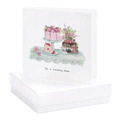 Boxed To A Lovely Mum Earring Card