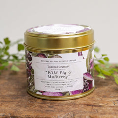 Toasted Crumpet Tin Candle - Wild Fig & Mulberry
