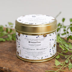 Toasted Crumpet Tin Candle - Wildflower Meadows