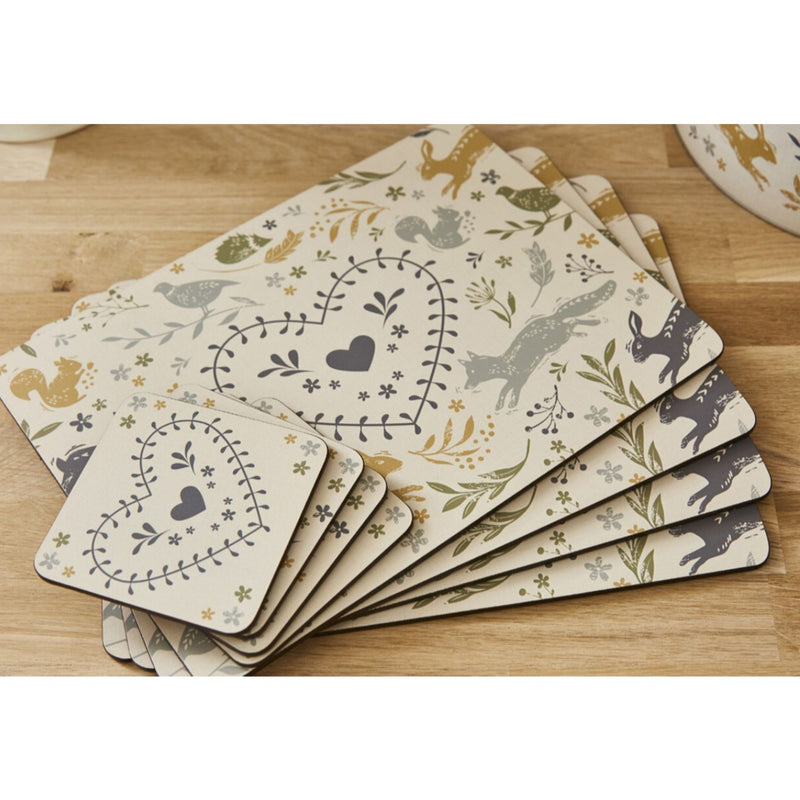 Woodland Set of 4 Placemats
